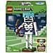Minecraft 21594 Scheletro, Action Figure Giocattolo di Mob con Elmo di Diamante, Arco e Frecce, Base in Erba, Regalo 10+ - Foto miniatura 1