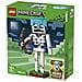 Minecraft 21594 Scheletro, Action Figure Giocattolo di Mob con Elmo di Diamante, Arco e Frecce, Base in Erba, Regalo 10+ - Foto miniatura 5