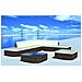 Set Divani da Giardino 8 pz con Cuscini in Polyrattan Marrone - Foto miniatura 2