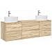 Set di Armadi da Bagno 3 pz Rovere Sonoma 62,5 x 44,5 x 50 cm - Foto miniatura 1