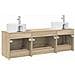 Set di Armadi da Bagno 3 pz Rovere Sonoma 62,5 x 44,5 x 50 cm - Foto miniatura 10