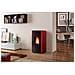 Stufa a Pellet Dorina Rivestimento in Acciaio Potenza Termica 6.2 KW Colore Bordeaux - Foto miniatura 2