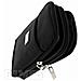 Custodia Smartphone Cintura Universale Doppia Tasca Nylon Spesso Nero - Foto miniatura 4