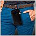 Custodia Smartphone Cintura Universale Doppia Tasca Nylon Spesso Nero - Foto miniatura 9