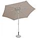 Ombrellone Da Giardino Ø 3 Palo Centrale Taupe Per Esterno Ristorante, Gelateria Bar Hotel Albergo - Foto miniatura 1