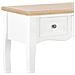 Tavolo Consolle Da Trucco Con 3 Cassetti Bianco - Foto miniatura 6