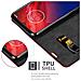 Custodia Compatibile Con Motorola Moto Z4 In Rosso Mela - Coperchio Protettiva Con Chiusura Magnetica, Funzione Stand E Tasca Per Le Carte - Foto miniatura 4