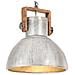 Lampada A Sospensione Industriale 25 W Argento Rotonda 40cm E27 - Foto miniatura 1