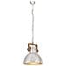 Lampada A Sospensione Industriale 25 W Argento Rotonda 40cm E27 - Foto miniatura 6