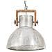 Lampada A Sospensione Industriale 25 W Argento Rotonda 40cm E27 - Foto miniatura 7