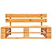 Divano Centrale Giardino a Pallet Marrone Miele Pino Impregnato - Foto miniatura 2