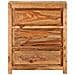 Cassettiera 60x33x75 Cm In Legno Massello Di Acacia - Foto miniatura 2