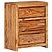 Cassettiera 60x33x75 Cm In Legno Massello Di Acacia - Foto miniatura 3