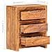Cassettiera 60x33x75 Cm In Legno Massello Di Acacia - Foto miniatura 8