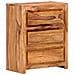 Cassettiera 60x33x75 Cm In Legno Massello Di Acacia - Foto miniatura 10