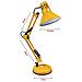 Lampada Lume Da Tavolo Scrivania Lumetto Braccio Snodabile Morsetto Color Giallo - Foto miniatura 2