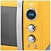 Microonde Digitale Sm22030yelneu Retro 20L 5 Livelli Di Potenza Scongelamento Timer 60 Min 800W Colore Giallo - Foto miniatura 2