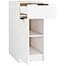 Armadietto Da Scrivania Bianco 33,5x50x75 Cm Legno Multistrato - Foto miniatura 7