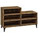 Scarpiera Rovere Fumo 102x36x60 Cm In Legno Multistrato - Foto miniatura 1