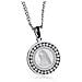 Collana Vintage In Acciaio Argento Della Vergine Maria - Collana Con Pendente Cattolico Da Donna - Foto miniatura 1