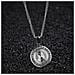 Collana Vintage In Acciaio Argento Della Vergine Maria - Collana Con Pendente Cattolico Da Donna - Foto miniatura 2
