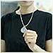 Collana Vintage In Acciaio Argento Della Vergine Maria - Collana Con Pendente Cattolico Da Donna - Foto miniatura 3