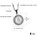 Collana Vintage In Acciaio Argento Della Vergine Maria - Collana Con Pendente Cattolico Da Donna - Foto miniatura 8