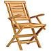 Sedie Da Giardino Pieghevoli 4pz 56x63x90cm Legno Massello Teak - Foto miniatura 3