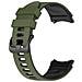 Cinturino Bicolore Per Samsung Galaxy Watch 4/5/6/6 Classic Green - Foto miniatura 5