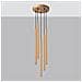 Lampada A Sospensione Pastelo 5p Oro Sl. 1174 - Moderno Lampade A Sospensione D'oro 110x25x25 Cm - Foto miniatura 2