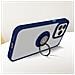 Cover Per Iphone 15 Pro Max Anello Metallico Supporto Serie Ringrip Bordo Blu - Foto miniatura 4