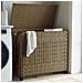 Cesto Portabiancheria Con Ruote 66x35x60 Cm Rattan - Foto miniatura 1