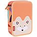 Astuccio Doppio Milan Fun Animals Arancio 19,5 X 13 X 5 Cm 36 Pezzi - Foto miniatura 1