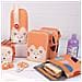 Astuccio Doppio Milan Fun Animals Arancio 19,5 X 13 X 5 Cm 36 Pezzi - Foto miniatura 2