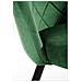 Sedia da Pranzo in Velluto SJ. 077, Colore Verde Bottiglia - Foto miniatura 6