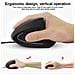 Mouse Verticale Cablato Ergonomico Con Filo 6d Wired Led Da Gioco / Ufficio - Foto miniatura 6