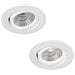 Faretto Led Cob 3 W Luce Calda 3000k A Incasso Orientabile Bordo Bianco P-45-bc - Foto miniatura 3