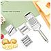 Set Grattugia In Acciaio Inox Da 3 Pezzi - Argento - Foto miniatura 2