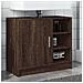 Mobile Lavabo Rovere Fumo 63x29x55 Cm In Truciolare - Foto miniatura 1