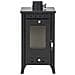 Stufa A Legna Matilde Nera Potenza 7,7 Kw L33xp38,5xh74 - Foto miniatura 1