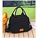 Borsa Termica Porta Pranzo Da Lavoro, Borsa Tote Porta Pranzo A Tracolla Per Donne E Uomini Black - Foto miniatura 4
