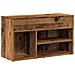 Scarpiera Legno Antico 80x30x45 cm in Legno Multistrato - Foto miniatura 1