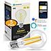 Lampadina Smart Vintage Wifi E27 A60 6w Alexa Google Dimmerabile 5pezzi - Foto miniatura 1