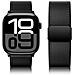 Cinturino Premium In Pelle Per Apple Watch Con Fibbia Magnetica Black L - Foto miniatura 4