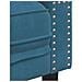 Set Divani Chesterfield 3pz con Cuscini Blu Velluto - Foto miniatura 7