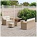 Set Divano da Giardino  Beige con Cuscini 8 Pezzi Rattan Poliestere Acacia, Set da Pranzo da Giardino  3 Pezzi con Cuscini Beige Rattan Poliestere Acacia - Foto miniatura 3