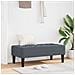 panchina grigio scuro 113 cm in velluto - Foto miniatura 2