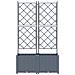 Fioriera da Giardino con Graticcio 2 pz Grigio Chiaro 80x40x143 cm - Foto miniatura 5