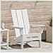 Sedia Adirondack pieghevole Bianca 74.5x80.5x90 cm HDPE - Foto miniatura 2