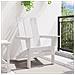 Sedia Adirondack pieghevole Bianca 74.5x80.5x90 cm HDPE - Foto miniatura 3